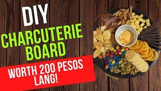 DIY CHARCUTERIE BOARD/PLATTER WORTH 200 PESOS LANG! | TUTORIAL 2022 | VALENTINES DAY