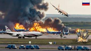 Just arrived at Moscow Airport! Putin's Presidential Plane was destroyed by US and UKRAINE forces