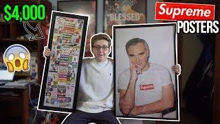 FRAMING MY $4,000 SUPREME POSTER COLLECTION! | Friends And Family Exclusive | 45+ Pieces!