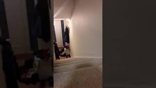 James crashes in slow motion