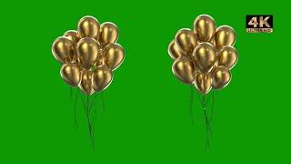 Birthday balloons green screen big pack 4k UHD free download