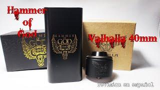 Valhalla 40mm y Hammer Of God XL by Vaperz Cloud