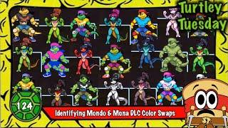 Identifying  Mondo Gecko & Mona Lisa DLC Color Swaps in Shredder's Revenge