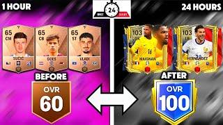 I REACHED 100 OVR IN 1 DAY ON A BRAND NEW ACCOUNT!! //EA SPORTS FC MOBILE 24