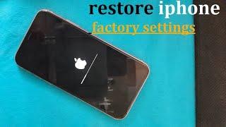 how to restore iphone to factory settings