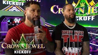 Jey & Jimmy Uso all smiles ahead of Crown Jewel reunion: 2024 Crown Jewel Kickoff highlights