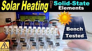 Solar Heating - Solid State Heating Elements demonstration on workbench workshop #solarheat diode