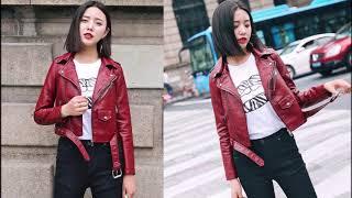 7 Женская Кожаная куртка с Aliexpress Алиэкспресс Womens leather jacket Стильные вещи для девушек