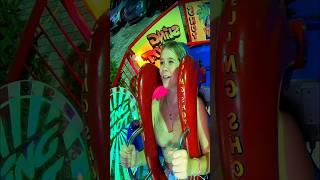 Hot  girl First Time Slingshot Ride #shorts #slingshotride #slingshotshorts