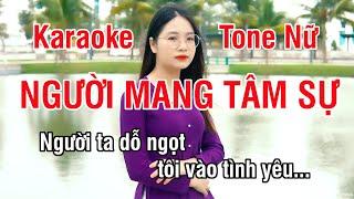 Người Mang Tâm Sự Karaoke (Có Hò)  Nhạc Sống Hay Tone Nữ (Fa Thăng Thứ) ► Karaoke Lê Thiết