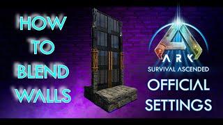 How to Blend Walls | Ark Survival Ascended | ASA Building Tips & Tricks