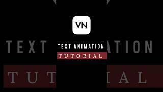 How to Make Cinamatic Text Animation Intro || Vn Video Editor - Tutorial #shorts