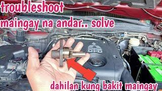 mitsubishi montero.. troubleshoot..maingay na andar solve..