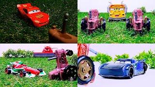 Disney Cars Toys Stop Motion Animation Tractor Tipping Compilation - Ladybird TV