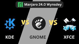 Manjaro 24 | KDE vs GNOME vs XFCE | RAM Consumption