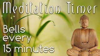 Meditation Timer • 60 Minutes • Bell every 15 Mins • Online Meditation Timer