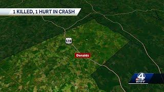 Coroner identifies Greenville woman as victim of deadly crash in Abbeville County