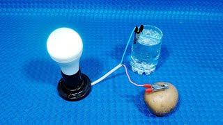 How to generate free electricity from water and potato (100% working) | Simple Tips