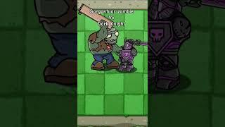 Gargantuar Zombie vs Dark Knight fight #pvz #plantsvszombies #shorts #battle