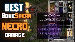 11K Damage Bonespear Necro Guide! Easy Farming in #PD2 #S2