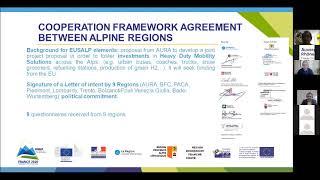 Replay Webinar Alpine regions, large scale initiators of hydrogen mobility EUSALP