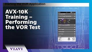 AVX-10K Training – Performing the VOR Test