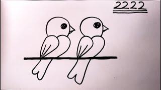 How to turn numbers2222 to 2 birds