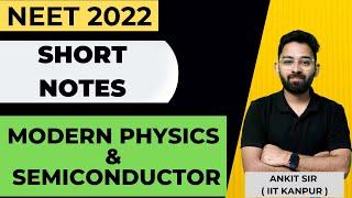 MODERN PHYSICS| SEMICONDUCTOR| FORMULA| REVISION| NEET| NEET PHYSICS| ANKIT SRIVASTAVA