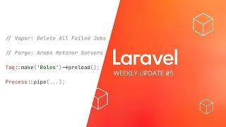 Laravel Weekly Update #5: Process pipelines, preload tags on Nova, and more!