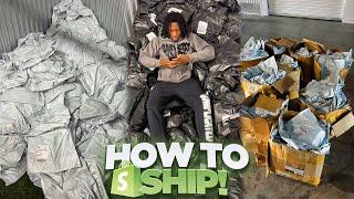 How To Ship Out Your Clothing Brand Orders *STEP BY STEP*