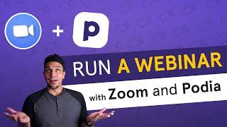 Running a Zoom webinar with Podia