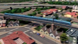 Cities: Skylines - First Person Regional Express Rail Train System Ride