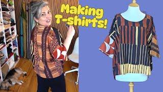 How I am upcycling fabric scraps into a T-shirt, Fabric Scrap challenge!