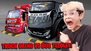 SENGIT!!! BALAPAN PALING VIRAL TRUCK OLENG VS BUS TELOLET BOCIL!!!