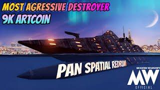 9000 Artcoin best ship Most Agressive Destroyer - Modern Warships