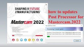 How to update Post Processor for Mastercam 2022