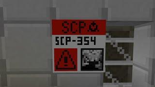 Minecraft mostrando a câmera de contenção do scp 354