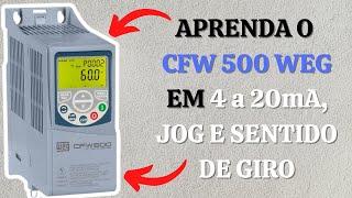 CFW500 WEG 4 a 20mA, JOG, sentido de giro | EducaDrives