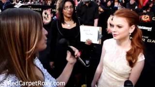 Red Carpet Roxy chats with Annie Thurman from The Hunger Games