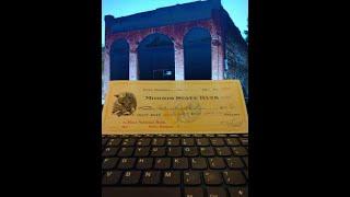 Rare Ghost Town Check from Pony, Montana. The Anthony RR Mills Show, Episode 433