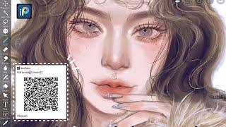 Draw with me in ibisPaintx || New brushes with QR codes️ #ibispaintx