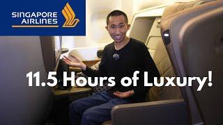 Singapore Airlines Business Class Full Flight Review B777 (LA To Tokyo Narita)