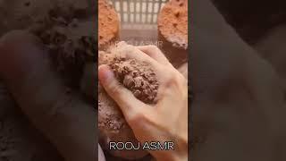 Red Dirt Crush#asmr #shorts #short #sandcement #satisfying #cement #reddirt #crumbling #viral #dust