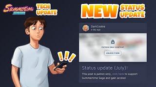 NEW STATUS UPDATE (JULY) - Summertime Saga (Tech Update) - News  (Part 6)