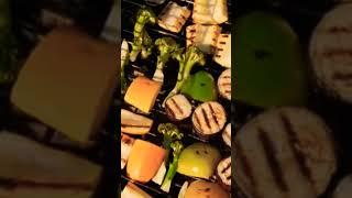 BBQ Grilled vegetables#youtube #youtube short #yt short #viral video #Razia sultan food village