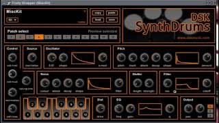 DSK SynthDrums - Free Drum Vst Plugin