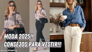 ROPA DE MODA OUTFITS 2025!! CÓMO VESTIR CON ESTILOS MODA MUJER