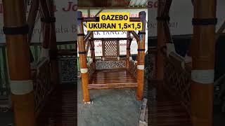 gazebo ukuran 1,5×1,5 untuk pemesanan bisa melalui wa#082132243484