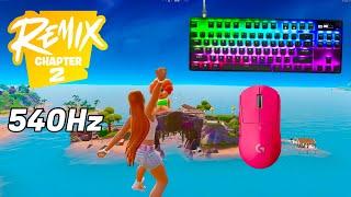 SteelSeries Apex Pro Mini ASMR  Solo Gameplay  Satisfying Keyboard Fortnite 360 FPS 4K