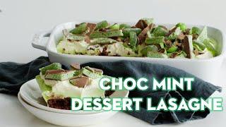 Choc mint dessert lasagne I taste.com.au